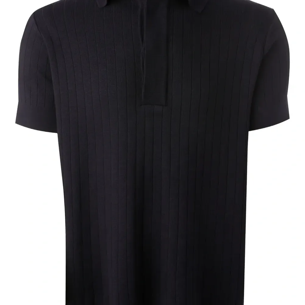 Рубашка поло в рубчик