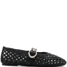 Плетеные балетки