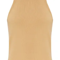 Трикотажный топ без рукавов