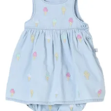 Платье с вышивкой в виде мороженого