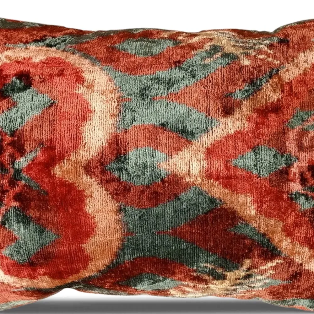 Бархатная подушка из шелка (50 x 40 см)