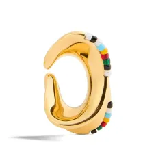 Серьга-кафф с бисером