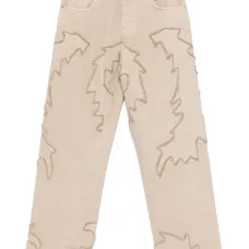 Джинсы с нашивкой-логотипом