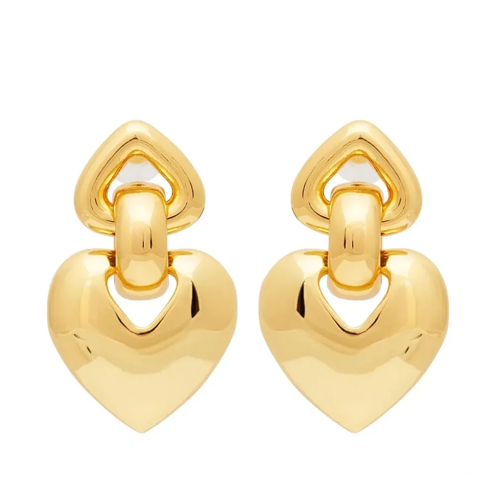 Позолоченные серебряные серьги