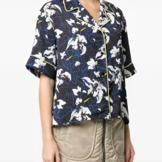 Рубашка с цветочным принтом