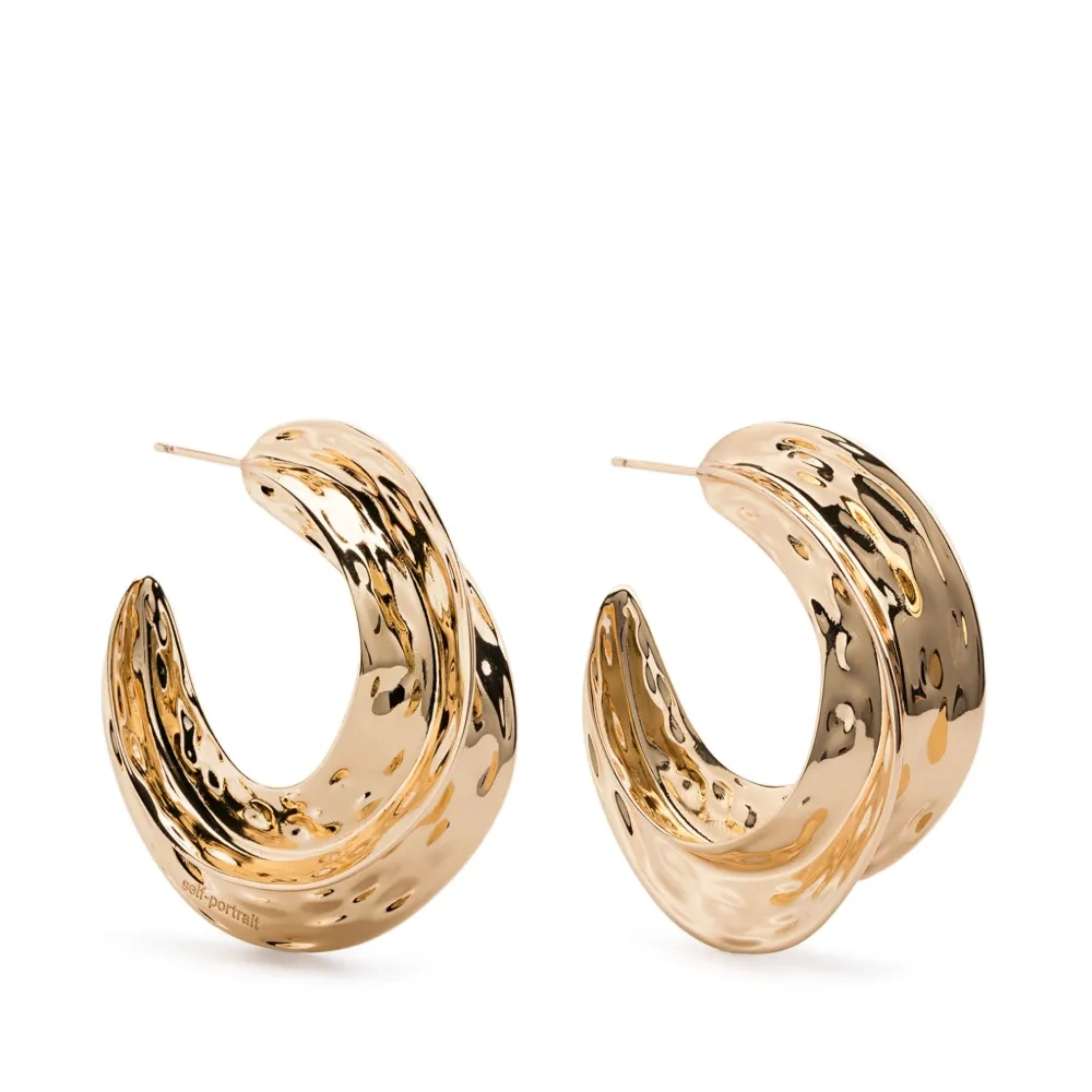 Скульптурные серьги-кольца