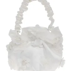 Сумка на плечо с цветочной аппликацией