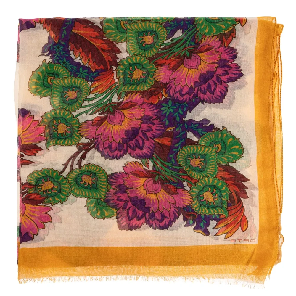 Шарф с цветочным принтом Шарф с цветочным принтом