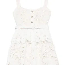 Ярусное кружевное платье мини