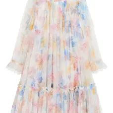 Платье с цветочным принтом