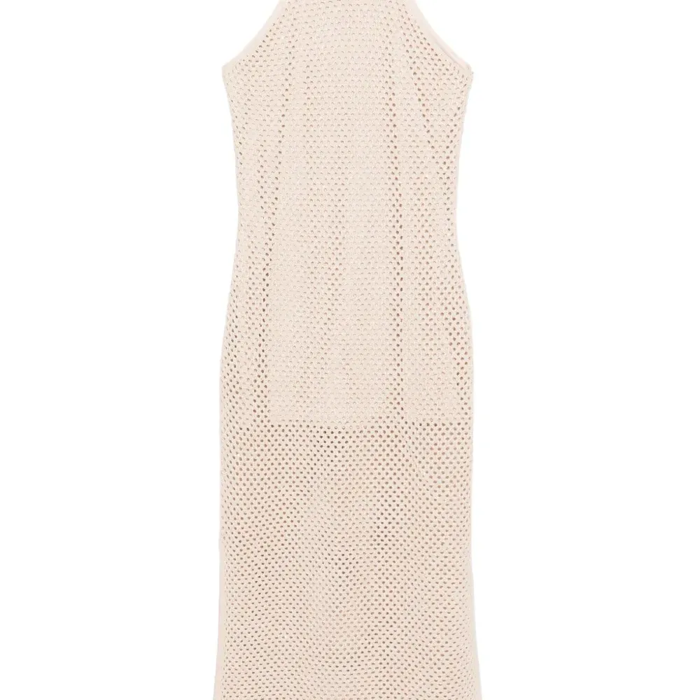 Платье макси рыхлой вязки