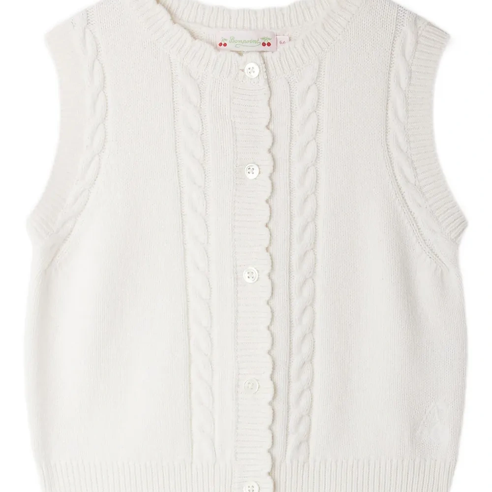 Кардиган без рукавов