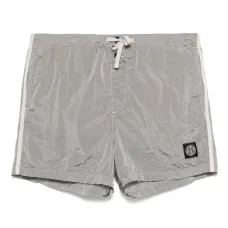 Плавки-шорты с нашивкой-логотипом