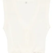 укороченный топ с V-образным вырезом