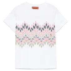 Футболка с узором зигзаг