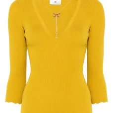 Декорированный топ в рубчик Декорированный топ в рубчик