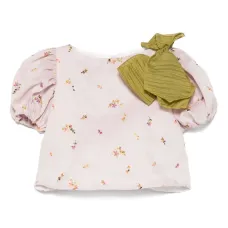 Топ с цветочной вышивкой