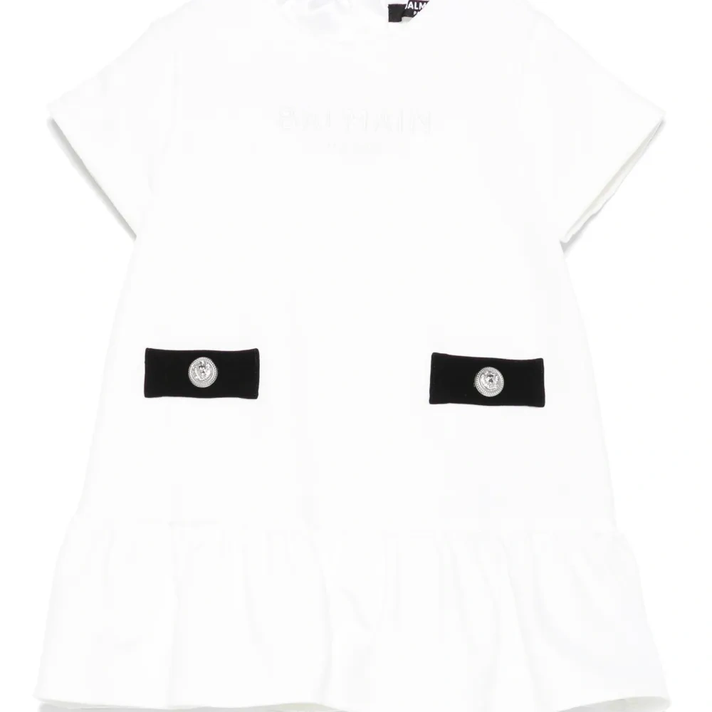 Комплект из платья и блумеров с вышитым логотипом