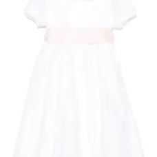 Платье с декоративной лентой