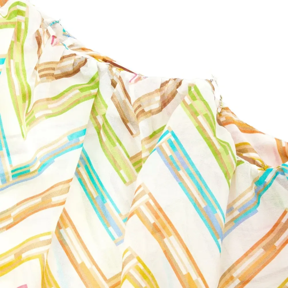 Комплект из топа и брюк с узором шеврон