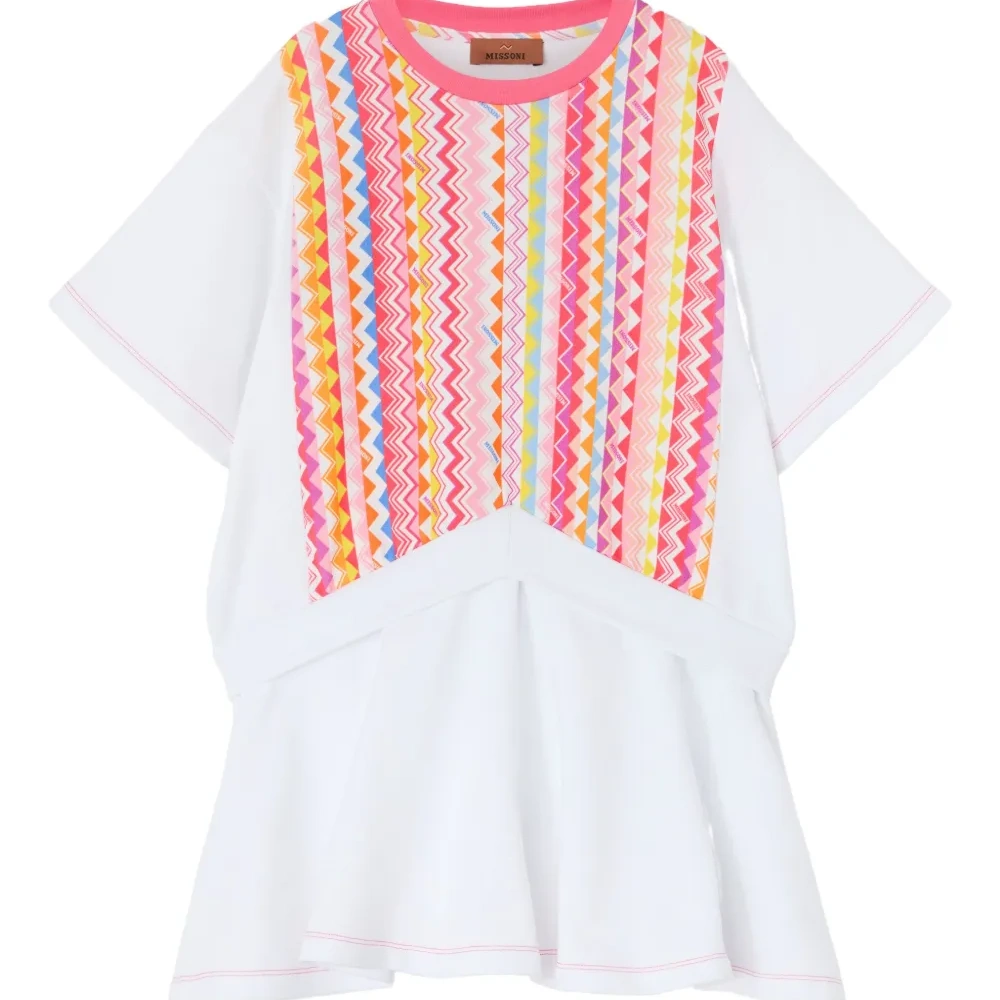 Платье с узором зигзаг