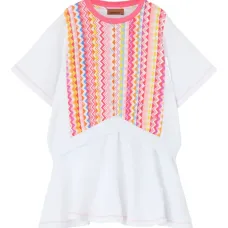 Платье с узором зигзаг