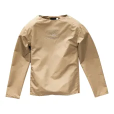 Блузка с логотипом и стразами