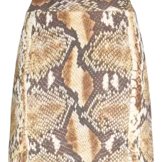 Юбка с тиснением под кожу змеи