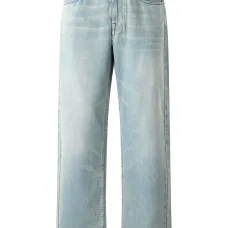 Джинсы с вышитым логотипом