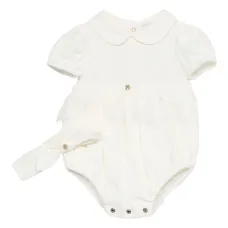 Комплект из боди и повязки на голову с кружевной вставкой