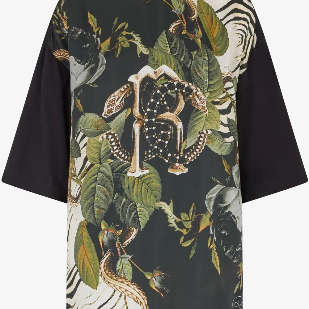 Футболка с цветочным принтом