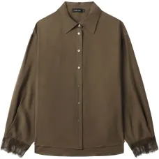 Рубашка с кружевными манжетами Рубашка с кружевными манжетами