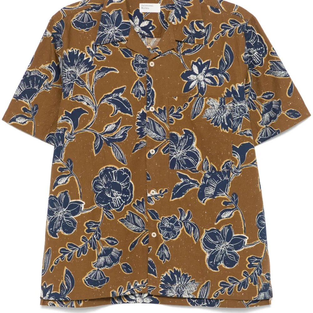 Рубашка с цветочным принтом