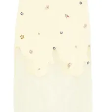 Креповая юбка миди