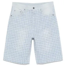 Джинсовые шорты с декоративной строчкой