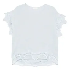 Блузка с кружевной отделкой