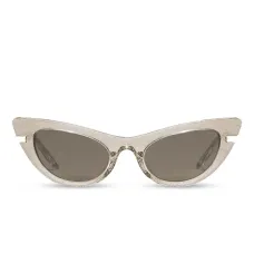 солнцезащитные очки в оправе 'кошачий глаз' с блестками