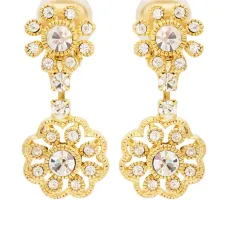 Серьги с цветочным декором