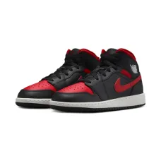 Кроссовки Jordan 1 Mid Black/Summit White/Varsity Red