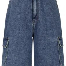 Джинсовые шорты карго