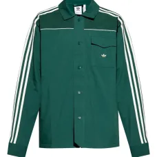 Куртка-рубашка с вышитым логотипом