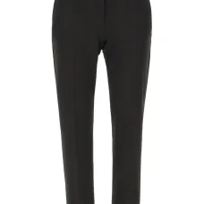 Брюки строгого кроя с завышенной талией