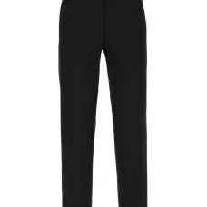 брюки строгого кроя с завышенной талией