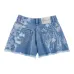 Джинсовые шорты со стразами Джинсовые шорты со стразами