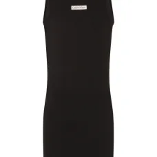 Платье с нашивкой-логотипом