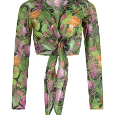 Пляжная рубашка с принтом