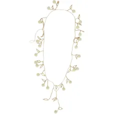 Ожерелье с бисерными листьями