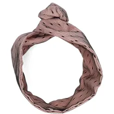 Повязка на голову в горошек с узлом Повязка на голову в горошек с узлом