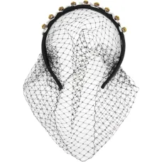 Сетчатая повязка на голову с цветочным узором