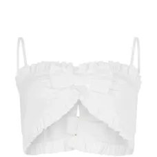 Топ с оборками и бантом Топ с оборками и бантом